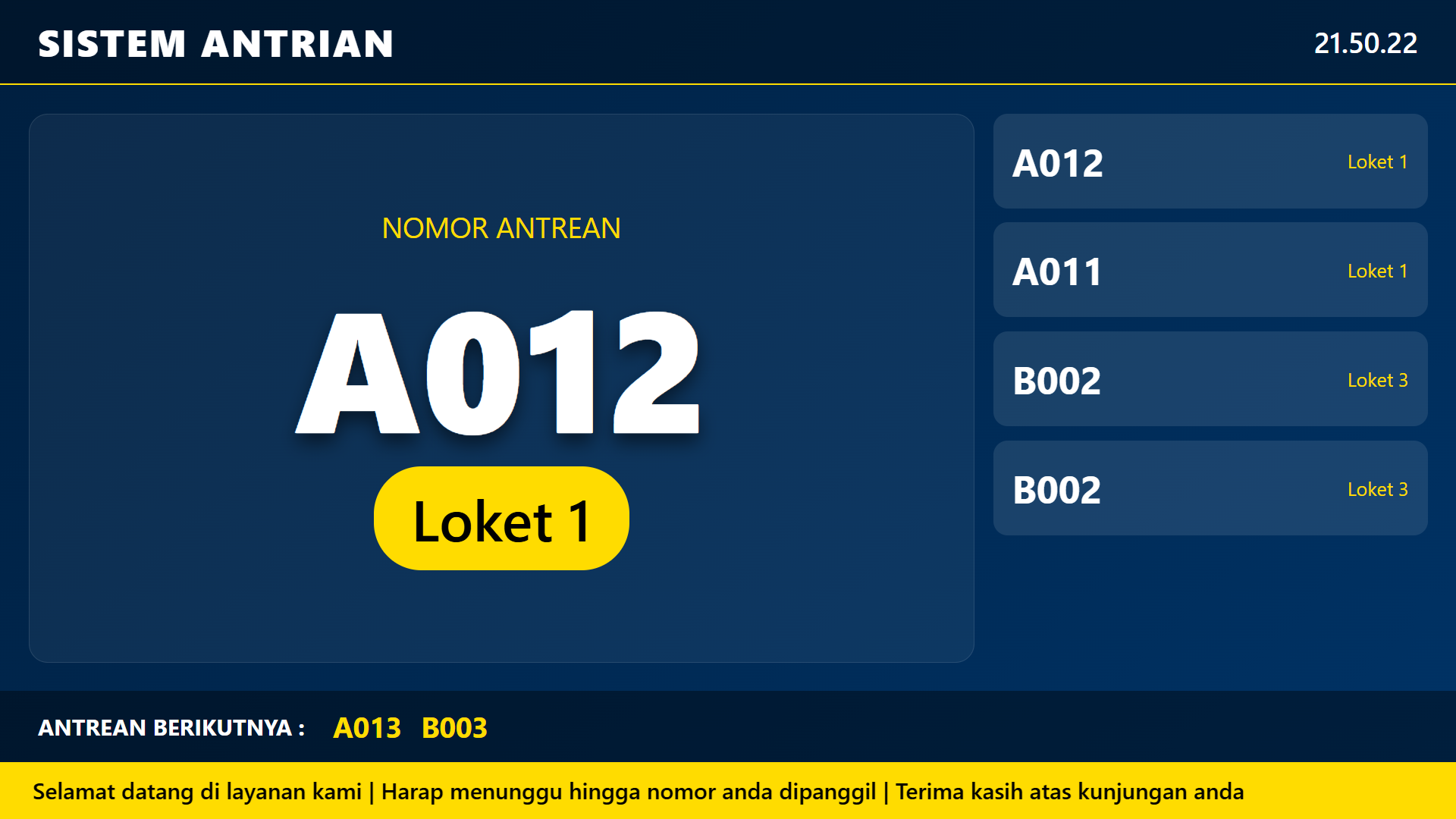 Sistem Antrean - Solusi Manajemen Antrean Digital